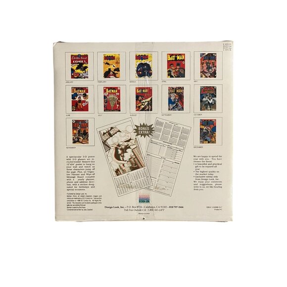 Batman 1989 Calendar Special 16 Month Edition With Bonus Poster - Picture 2 of 2